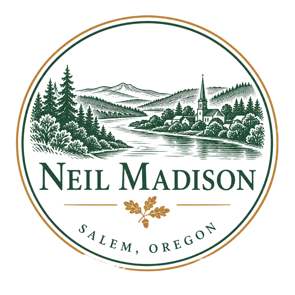 Neil Madison heritage seal logo